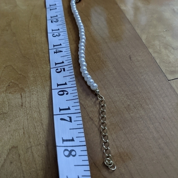 Mushrooms choker necklace pearl like necklace - Picture 3 of 4